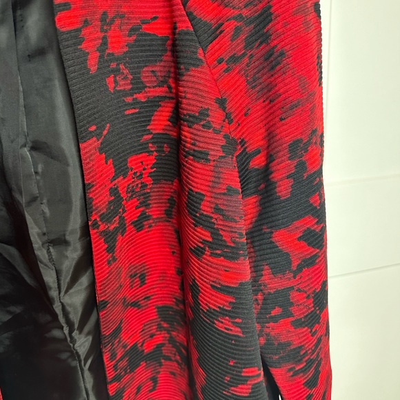 KASPER BLAZER/SIZE 12 /RETAIL$119/LINED/REDF/BLACK - Picture 3 of 6